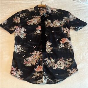Marc Jacobs Floral Black Men's Shirt